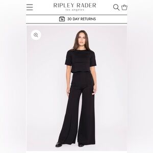 Ripley Rader black ponte wide leg pant